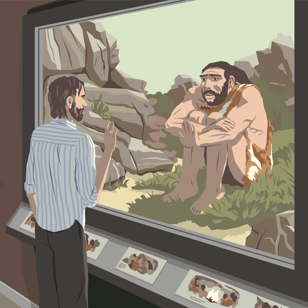 diorama neanderthal